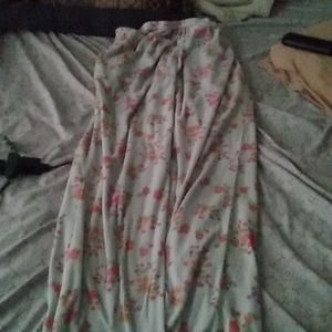 Large flower pajama pants